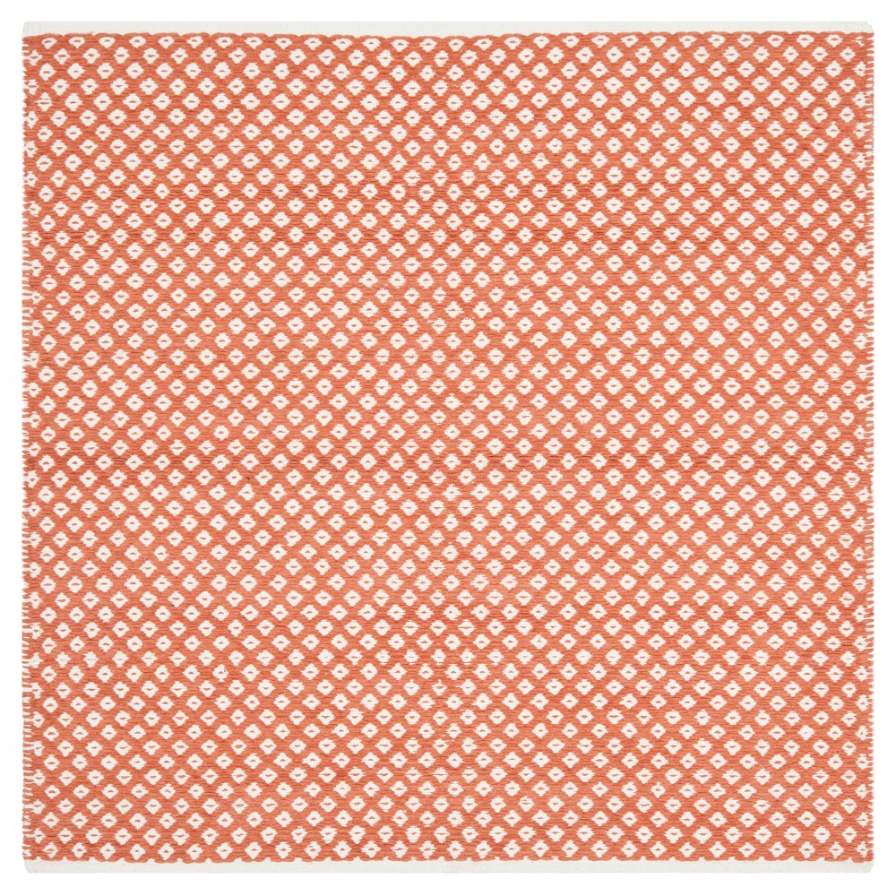 6'x6' Square Ramona Area Rug Orange - Safavieh