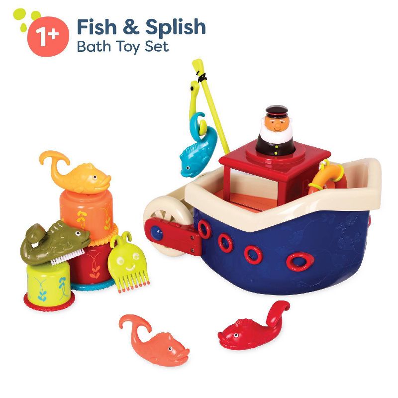 B. toys Bath Toy Set - Fish and Splish, 4 of 13