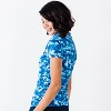 Calypsa Women's Half-Zip Short Sleeve Rashguard UPF 50+ Adele Swim Top - 3 of 4