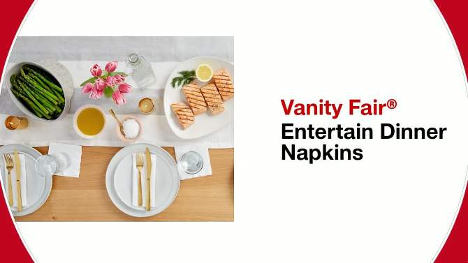 Vanity Fair Entertain 3-Ply Napkins- 40ct, 2 of 11, play video