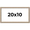 PosterPalooza | Panoramic Minimalist Silver Picture Frame - UV Acrylic, Foam Board Backing, Hanging Hardware - 2 of 4