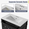 Vynxaria 30'' Bathroom Vanity with Top Sink, Modern Bathroom Storage Cabinet with 2 Drawers and a Tip-out Drawer - 4 of 4