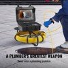 VEVOR Sewer Camera, 165 ft/50 m, 9" Screen Pipeline Inspection Camera with DVR Function, Waterproof IP68 Camera, with a 16 GB SD Card for Sewer Line - 3 of 4