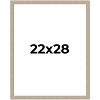 PosterPalooza | 22x28 Thin Barnwood Picture Frame, UV Acrylic, 2 Finishes - Grey and Black - 2 of 4