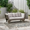 Christopher Knight Home Aldrich Outdoor Acacia Wood Expandable 82" Daybed Sofa with Cushions - 4 of 4
