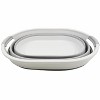 SAMMART 28L (7.4 Gallon) Collapsible Laundry Basket / Washing Tub, Grey - 2 of 4
