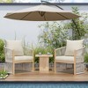 TiramisuBest Modern Gray Curved Aluminum Lounge Chair with Rope-Weave Design,Cushioned Comfort for Outdoor Living - 3 of 4