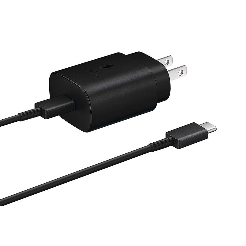 Samsung 25W USB-C Super Fast Charging Wall Charger with USB C to C Cable - Bulk Packing, 1 of 4