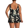 Lands' End Women's Slender Suit Tummy Control Wrap Tankini Swimsuit Top - 2 of 3