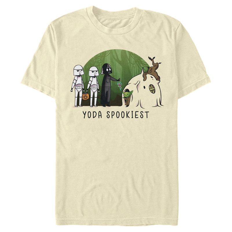 Men's Star Wars Halloween Yoda Spookiest T-Shirt, 1 of 5