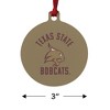 Texas State Bobcats Aluminum Holiday Christmas Tree Ornament - 3 of 4