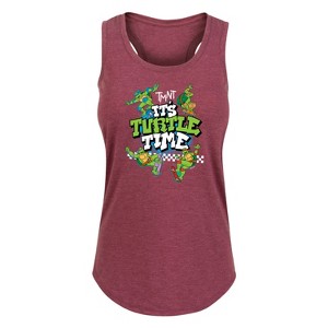 Women's - Teenage Mutant Ninja Turtles - It's Turtle Time Graphic Racerback Tank - 1 of 4