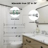LunaLulinlk 32 to 84" Adjustable Shower Curtain Rod,Stainless Steel - 3 of 4