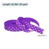 Unique Bargains Polyester Washable Soft Grosgrain Ribbons for DIY Crafts Gift - 2 of 4