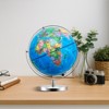 SUGIFT 13" LED World Globe with 720° Rotation – Educational Desk Globe with Chrome Base, Perfect Gift for Kids, Students & Office Decor - 4 of 4