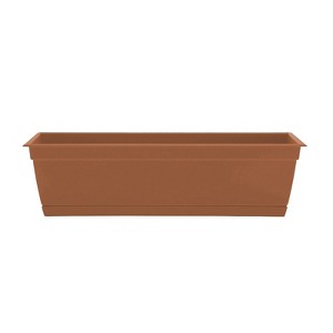 Bloem Dayton Rectangle Resin Window Box Planter with Saucer Tray - 1 of 1