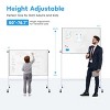 INFURNIC Whiteboard Easel Magnetic White Board Dry Erase Porbable Boards Height Adjustable with Stand for School Office Home, White, 49.6"*51"*20.7" - 4 of 4