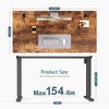 DOMETOUR Height Adjustable Electric Standing Desk, Sit Stand Up Down Computer Table, Ergonomic Memory Desktop Workstation - 4 of 4