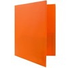 JAM 6pk POP 2 Pocket School Presentation Plastic Folders with Prong Fasteners Orange - image 4 of 4