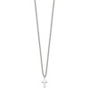 Chisel Stainless Steel Polished 11mm Cross Pendant on an 18" Cable Chain Necklace - 3 of 3