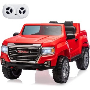 2-Seater 24V Ride On Truck for Kids, Licensed GMC Battery Powered Electric Car with Remote, LED, Music, 2 x 200W Motor - 1 of 4