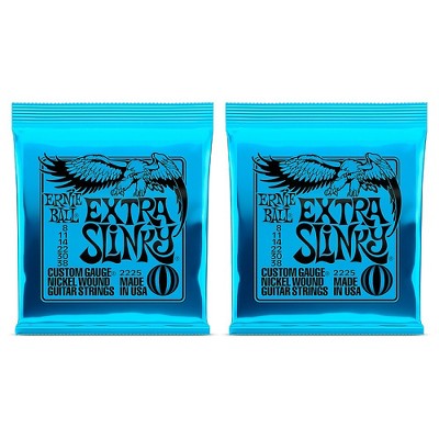 Ernie Ball 2225 Nickel Wound Extra Slinky Electric Guitar Strings 2-Pack