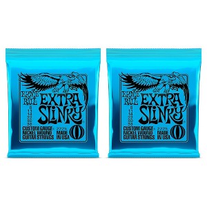Ernie Ball 2225 Nickel Wound Extra Slinky Electric Guitar Strings 2-Pack - 1 of 3