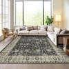 Area Rugs: Washable Non-Slip Vintage Carpet, Soft Low Pile Stain Resistant Rugs for Living Room, Bedroom, Home, Office, Dining Room - 4 of 4