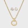 Beloved + Inspired 14K Gold Dipped Necklace and Earring Set 2pc - 2 of 4
