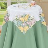 Collections Etc Exquisite Faux Suede Embroidered Butterfly Table Linens - 2 of 2