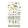 Hudson Baby Infant Boy Cotton Flannel Receiving Blankets Bundle, Forest Animals, One Size - 2 of 3