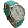 Olivia Pratt Faux Red Leather Sailing Boats Dial Women Watch - 3 of 4
