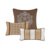PAGED Comforter Set 7 Piece Jacquard Bedding Comforter Sets Elegant Bedding Set with Embroidered Decorative Pillows - 4 of 4