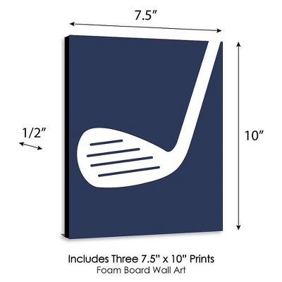 Par-Tee Time Golf Themed Kids Wall Art Set