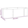 vidaXL Garden Raised Bed, Garden Planter for Flowers and, Galvanized Steel - 3 of 4