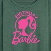 Women's - Barbie - Birthday Lightweight French Terry Wide Neck Long Sleeve Shirt - 2 of 4