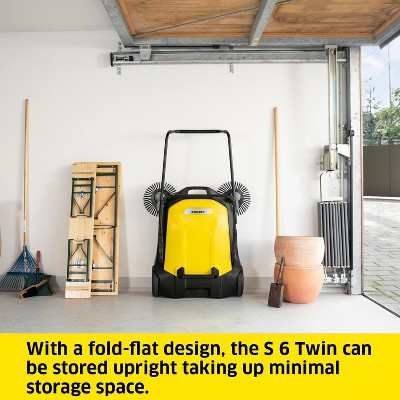 Kärcher S 6 Twin Yellow Cordless Walk-Behind Floor Sweeper