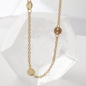 Milky Way Disc Chain Bracelet in Gold, Rose Gold, Silver - Honeycat - 1 of 4