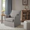 Sapphtopaz Accent Chair Wood Frame Swivel Chair Dining Arm Chair Lounge Chair Modern Living Room Chair Comfy Chair for Living Room - 3 of 4