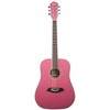 Oscar Schmidt OG1P-A 3/4 Dreadnought Acoustic Guitar. Pink - 4 of 4