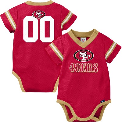 Gerber Nfl Baby Boys' Short Sleeve Jersey Bodysuit, 49ers, 18 Months :  Target