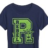 Women's - Star Wars - Yoda and friends Collegiate Rebel Short Sleeve Graphic T-Shirt - 2 of 4