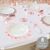 Big Dot of Happiness 1st Birthday Little Miss Onederful - Girl First Birthday Party Paper Charger & Table Decorations Chargerific Kit for 8 - 2 of 4