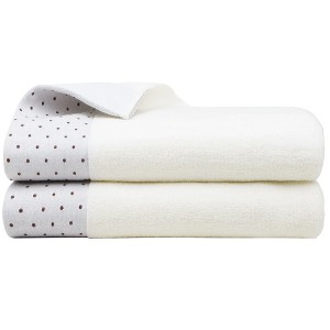 PiccoCasa Soft 100% Combed Cotton 600 GSM Highly Absorbent for Bathroom Shower Hand Towel Set - 1 of 4