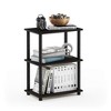 Furinno 3-Tier Reversible Color Open Bookshelf Storage Display Bookcase,Espresso - 2 of 4