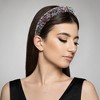 Unique Bargains Rhinestone Headband for Women Bling Padded Hairband Faux Crystal Hair Accessories Multicolor 1.18 Inch Wide 1 Pc - 2 of 4