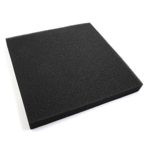 Unique Bargains Rectangular  Filter Sponge Media Pad for Betta Aquarium Black 17.7"x17.7" - image 1 of 3