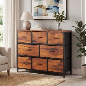 JIONJOY 8-Drawer Fabric Storage Cabinet, Easy Assembly, Wrought