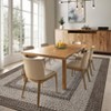 Washable Living Room Rugs Modern Braided Print Area Rug Border Design Accent Rugs for Bedroom Non-Slip Low Pile Area Rug - 3 of 4