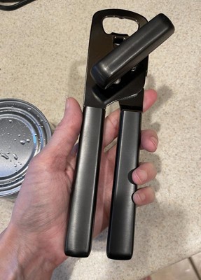 Farberware Professional Stainless Steel Manual Can Opener, Ergonomic  Handles & Built In Bottle Opener, Black : Target
